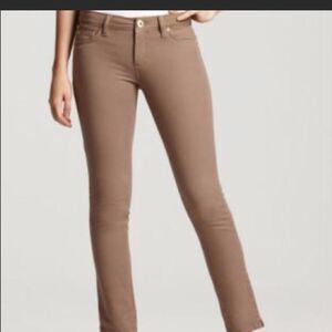 - DL1961 Angel mid rise skinny ankle jeans in opal